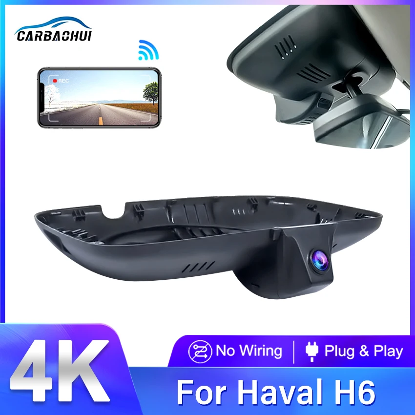 

For Haval H6 2021 2022 2023 Front and Rear 4K Dash Cam for Car Camera Recorder Dashcam WIFI Car Dvr Recording Devices Accessorie