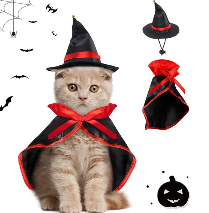 Halloween Kitten Puppy Witch Cosplay Costume Pet Pumpkin Dress Cloak Hat Set Cute Cat Dog Halloween Party Dress Up Cape Hat Set
Halloween Kitten Puppy Witch Cosplay Costume Pet Pumpkin Dress Cloak Hat Set Cute Cat Dog Halloween Party Dress Up Cape Hat Set