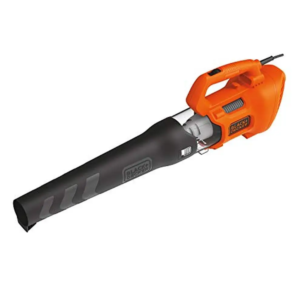 

9-Amp Electric Leaf Blower Clearing Dirt and Debris 140 MPH Powerful Air Speeds Lightweight and Compact Built-In Scraper Corded