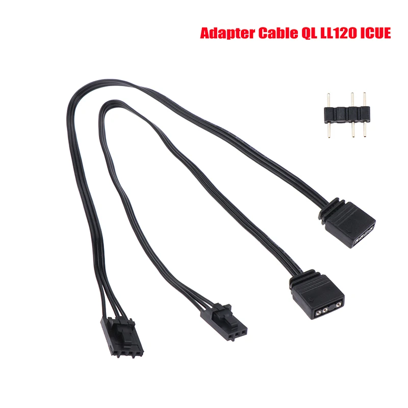 

Adapter Cable For Corsair RGB To Standard ARGB 4Pin 3Pin Adapter Connector Pirate Ship Controller Adapter Line QL LL120 ICUE