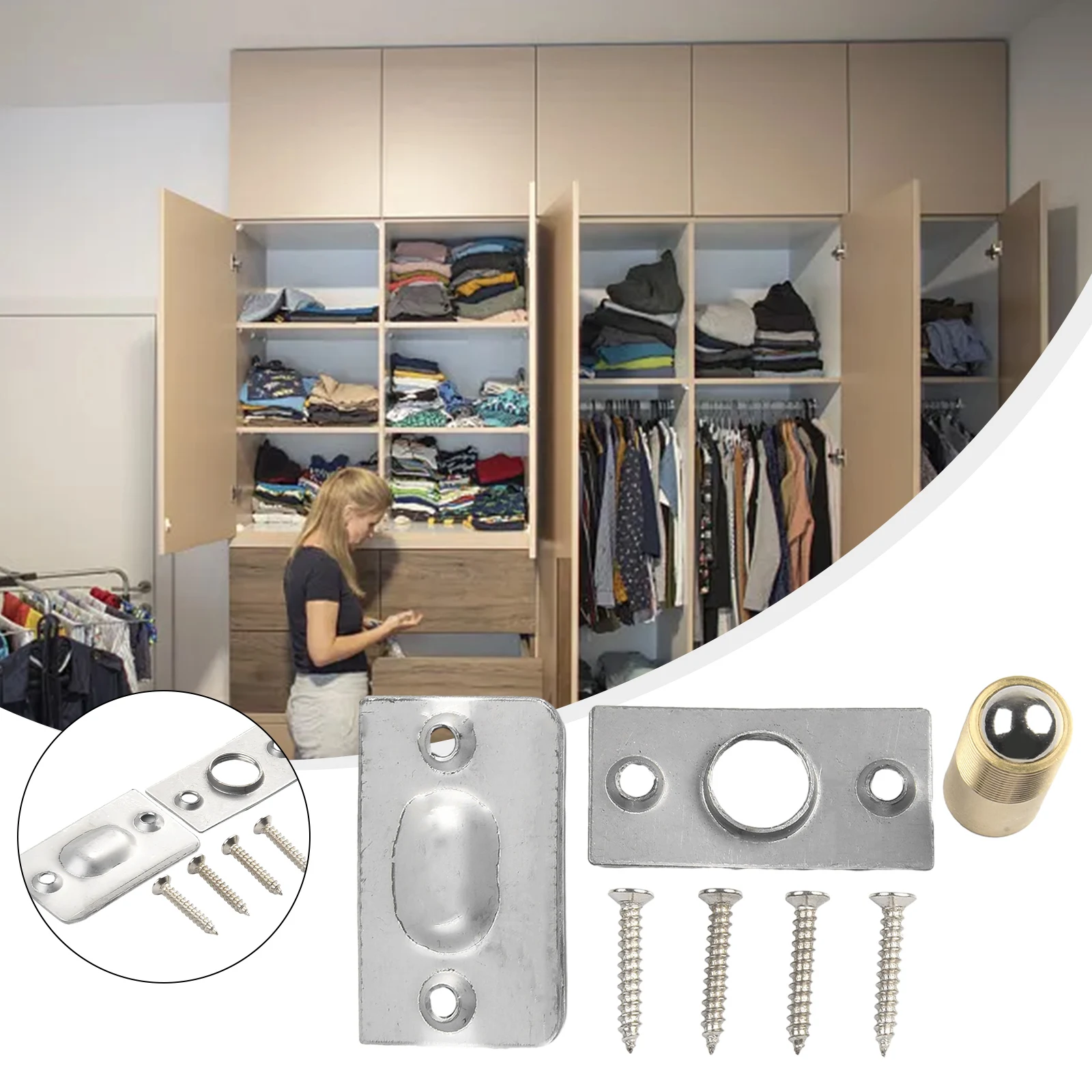 No Hassle Door Latch Furniture Door Spring Beads Lock Adjustable Tension for Perfect Catch Long Lasting Stainless Steel Material
No Hassle Door Latch Furniture Door Spring Beads Lock Adjustable Tension for Perfect Catch Long Lasting Stainless Steel Material
