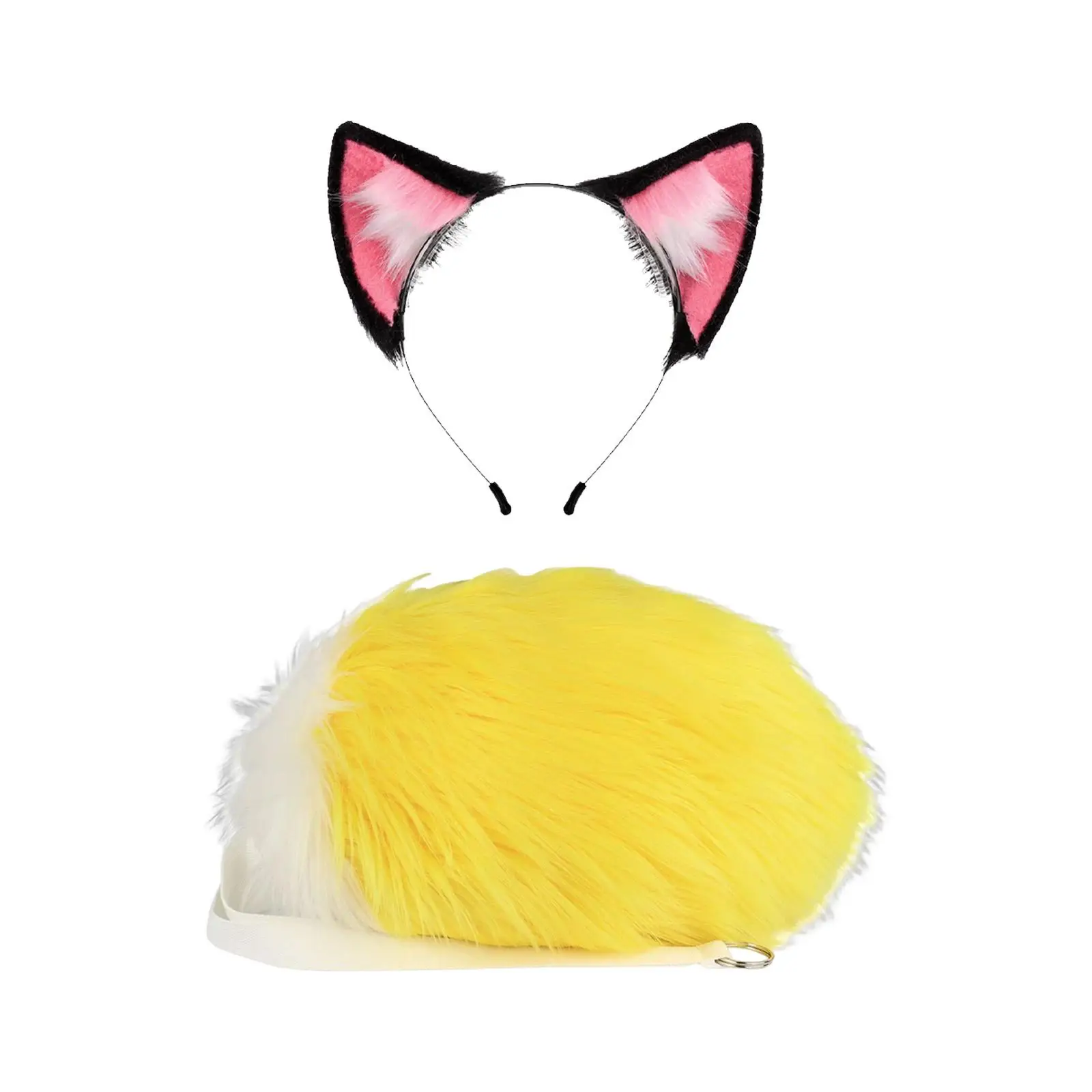 Fox Ears and Long Tail Headdress Cat Ear Headband Costume Hair Hoop for Fancy Party Stage Performance Prom Women Children
Fox Ears and Long Tail Headdress Cat Ear Headband Costume Hair Hoop for Fancy Party Stage Performance Prom Women Children