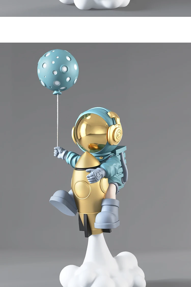 Balloon Astronaut Sculptures 95CM Large Floor Ornaments Home Decor Statue Living Room TV Cabinet Decoration Accessories Figurine Balloon Astronaut Sculptures 95CM Large Floor Ornaments Home Decor Statue Living Room TV Cabinet Decoration Accessories Figurine