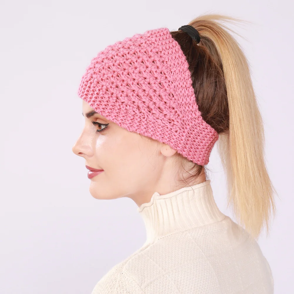 

Super Wide Wool Knitted Headband Ear Protection Hairband Crochet Elastic Hair Band Winter Soft Warm Turban Headwrap Ear Warmer