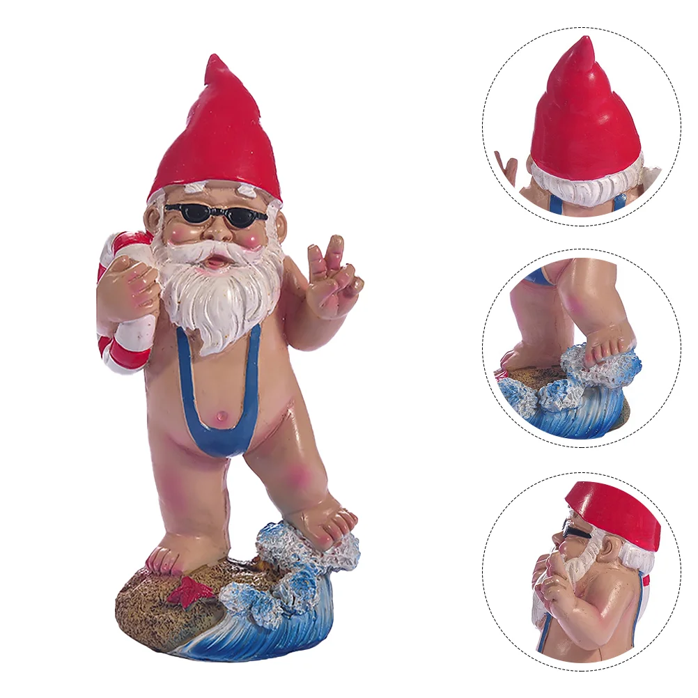 Bikini Dwarf Outdoor Table Decor Design Statuette Interesting Garden Gnome Figurine Resin Novel
Bikini Dwarf Outdoor Table Decor Design Statuette Interesting Garden Gnome Figurine Resin Novel
