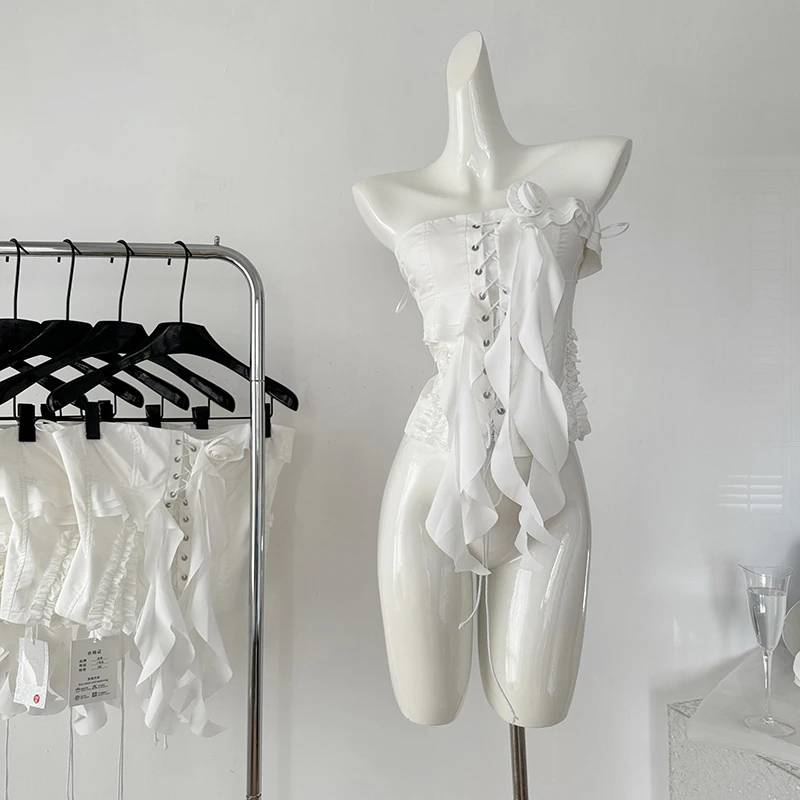 Пикантное бюстье без бретелек с открытыми плечами на шнуровке, корсет, укороченные топы для женщин, модный жилет без рукавов, пряные топы для девушек
Пикантное бюстье без бретелек с открытыми плечами на шнуровке, корсет, укороченные топы для женщин, модный жилет без рукавов, пряные топы для девушек