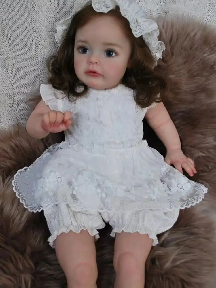 60cm 3D-Paint Skin Soft Silicone Reborn Baby Girl Doll Suesue Princess Toddler Toy Real Touch Cloth Body Realistic 24inch
60cm 3D-Paint Skin Soft Silicone Reborn Baby Girl Doll Suesue Princess Toddler Toy Real Touch Cloth Body Realistic 24inch