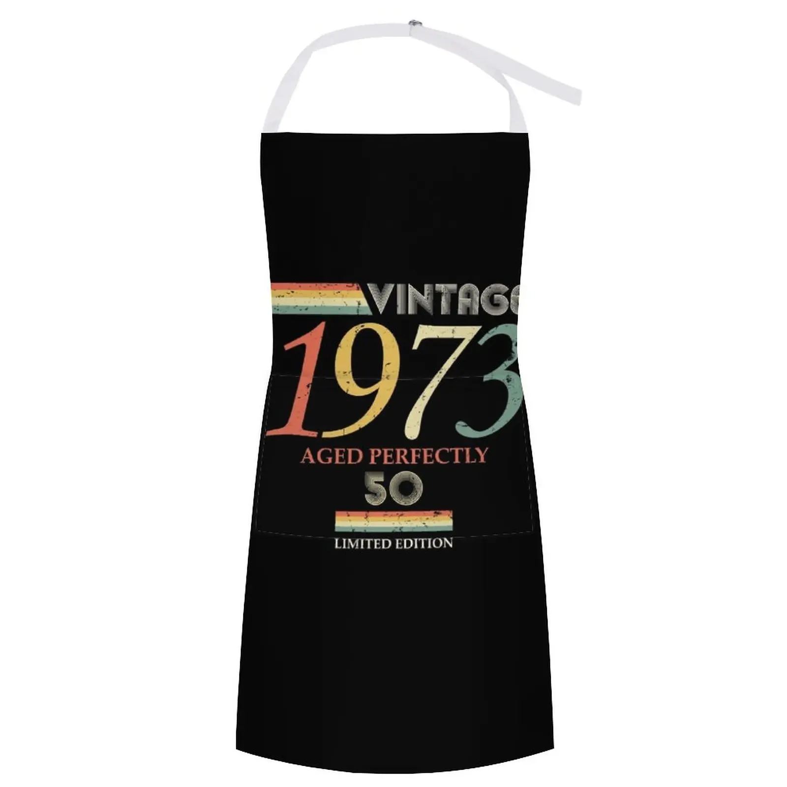 

Vintage 1973, 50th Birthday Aged Perfectly Gift Apron Womens Dresses Things For Home And Kitchen