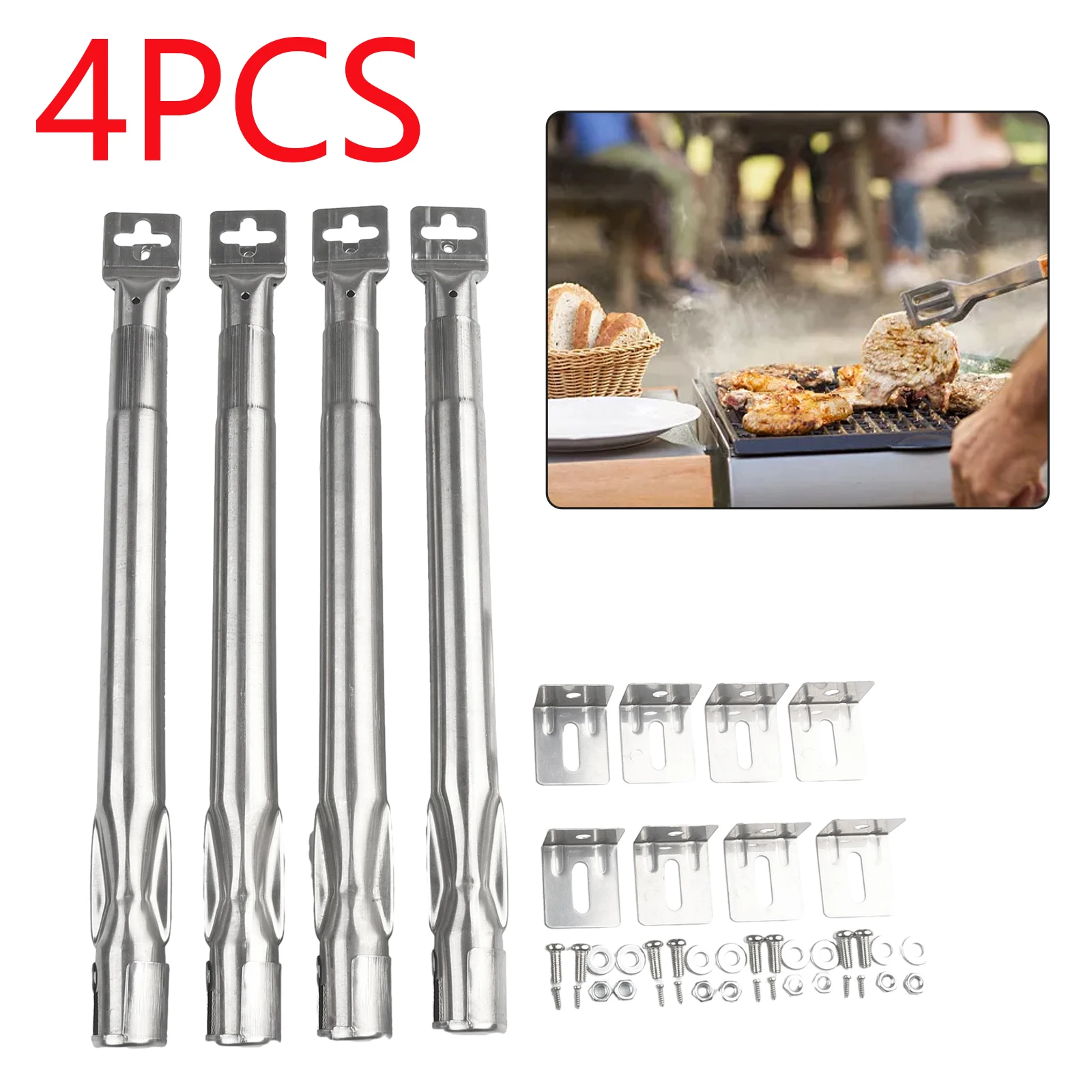 Universal BBQ Grill Pipe Adjustable Stainless Steel Barbecue Tube Burners Outdoor Indoor Gas Grilling Replace Parts Hot Selling
Universal BBQ Grill Pipe Adjustable Stainless Steel Barbecue Tube Burners Outdoor Indoor Gas Grilling Replace Parts Hot Selling