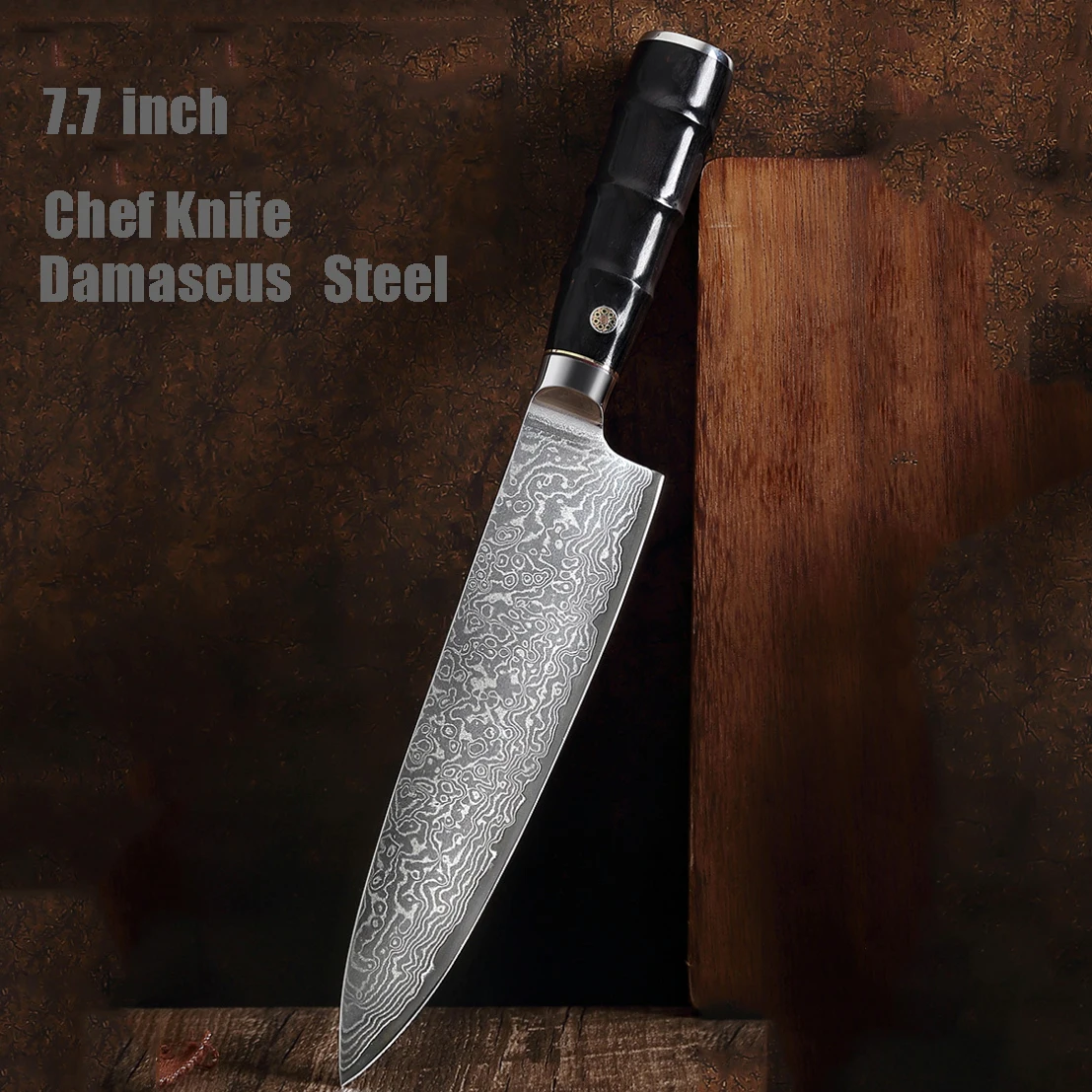 

7.7inch Damascus Chef Knives 67 Layers VG10 Damascus Steel Kitchen Knife Professional Japanese Style Meat Cleaver