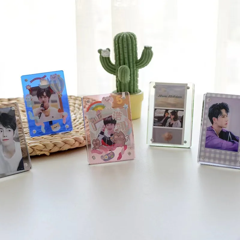 Morandi 3-дюймовый Kpop акриловый держатель фотокарты, фоторамка, стенд, защитный чехол, фото рукава, украшение, сумка, подвеска
Morandi 3-дюймовый Kpop акриловый держатель фотокарты, фоторамка, стенд, защитный чехол, фото рукава, украшение, сумка, подвеска