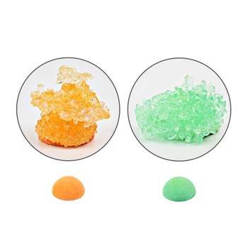 크리스탈 심기에 대한 DIY 과학 실험, 화학 결정 원리의 재미있는 교환, 무작위 크리스탈 색상 상품 이미지