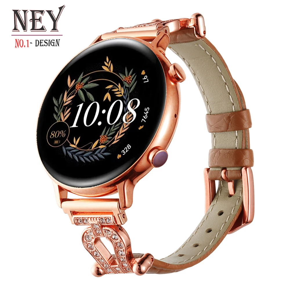 20mm 22mm Luxury strap for Samsung Galaxy watch 4/classic/3/6/5 pro/Active 2 Leather Diamond bracelet Huawei Gt 3-pro-2-2e band
20mm 22mm Luxury strap for Samsung Galaxy watch 4/classic/3/6/5 pro/Active 2 Leather Diamond bracelet Huawei Gt 3-pro-2-2e band