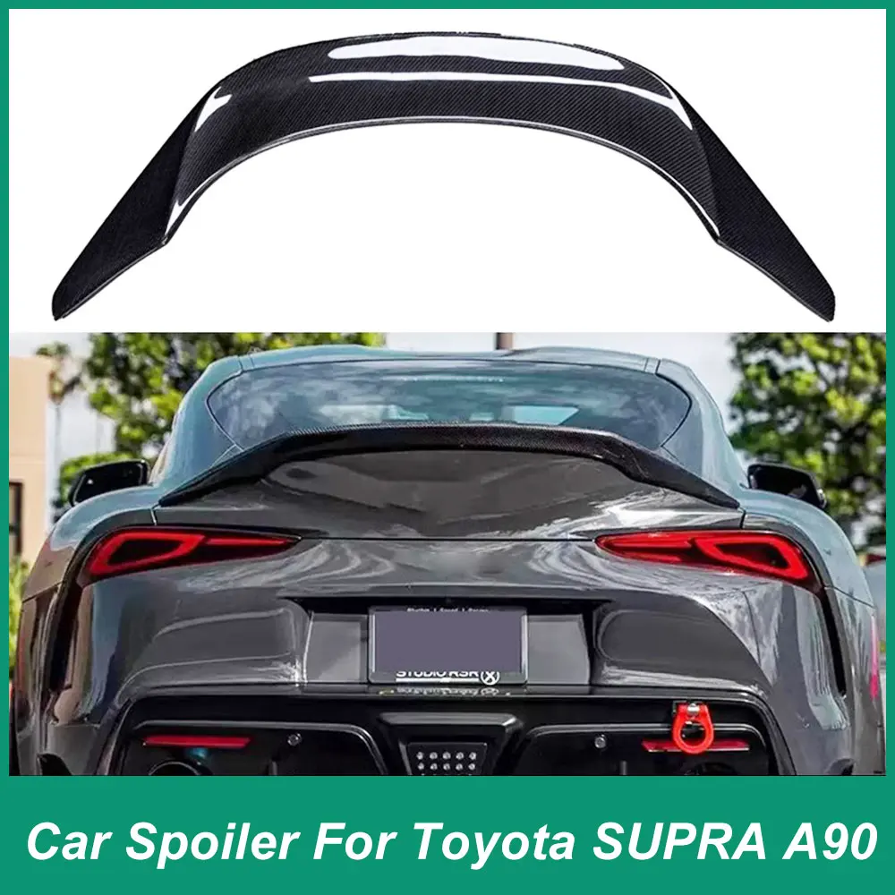 

For Toyota Bull Demon King SUPRA A90 A91 GR MK5 TRD Style Carbon Fiber Material Rear Trunk Iid Spoiler Fender Automotive Parts