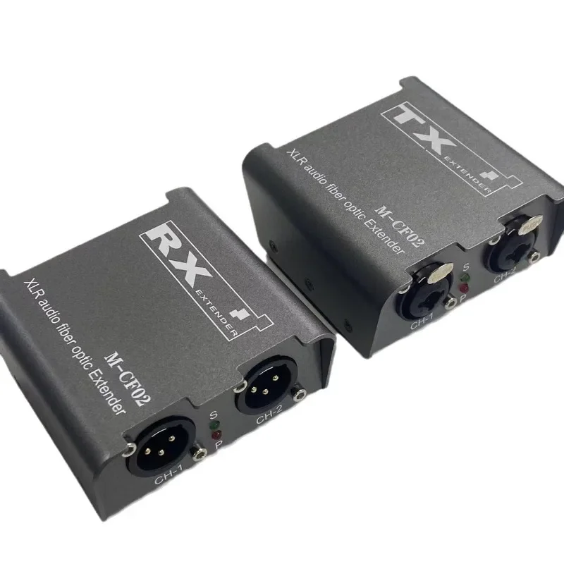

1/2 CH XLR Audio Fiber Optical Extender Over SC Fiber Optical up to 20km 2 Way XLR Balanced Audio Transmitter Receiver Extender