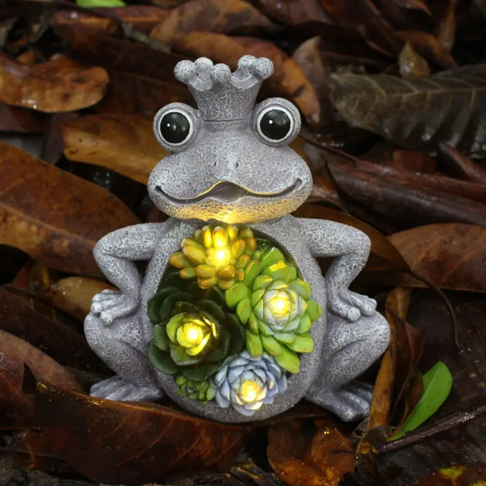 Lawn Decor Frog Lamp Frog Succulent Ornament Solar Lamp Solar Frog Succulent Ornament Weather-resistant Night Light for Outdoor
Lawn Decor Frog Lamp Frog Succulent Ornament Solar Lamp Solar Frog Succulent Ornament Weather-resistant Night Light for Outdoor