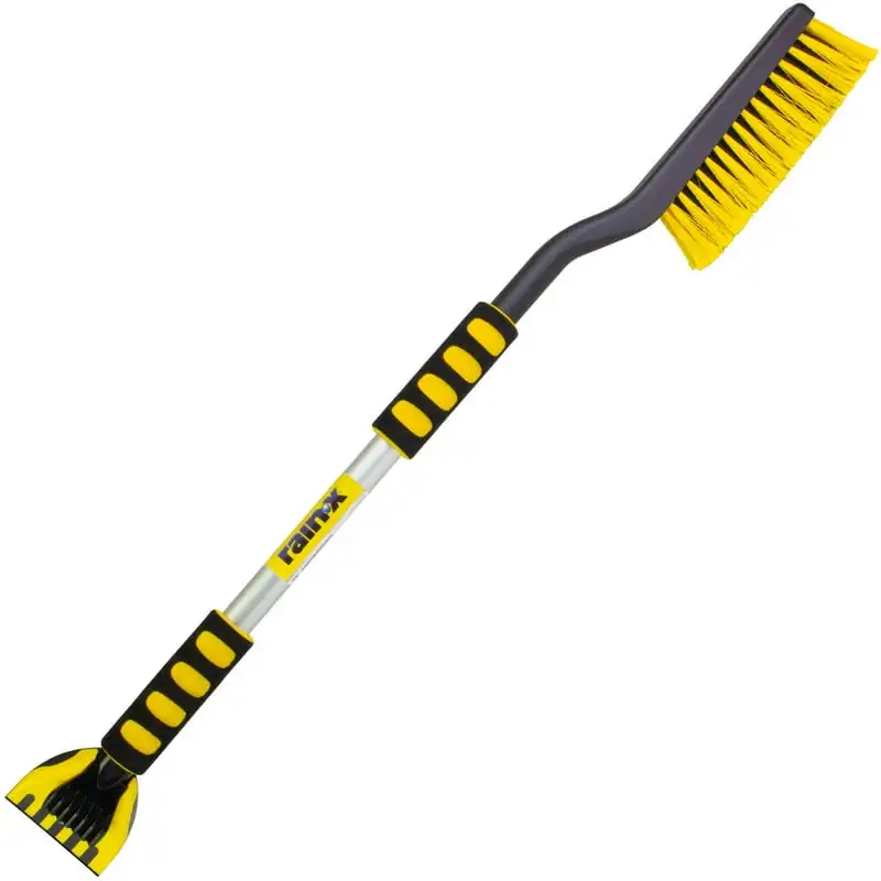 36" Snow Brush Ice Scraper Tool with Curved Handle, Yellow and Silver, 1 Pack, S12-989-36PVX
36" Snow Brush Ice Scraper Tool with Curved Handle, Yellow and Silver, 1 Pack, S12-989-36PVX