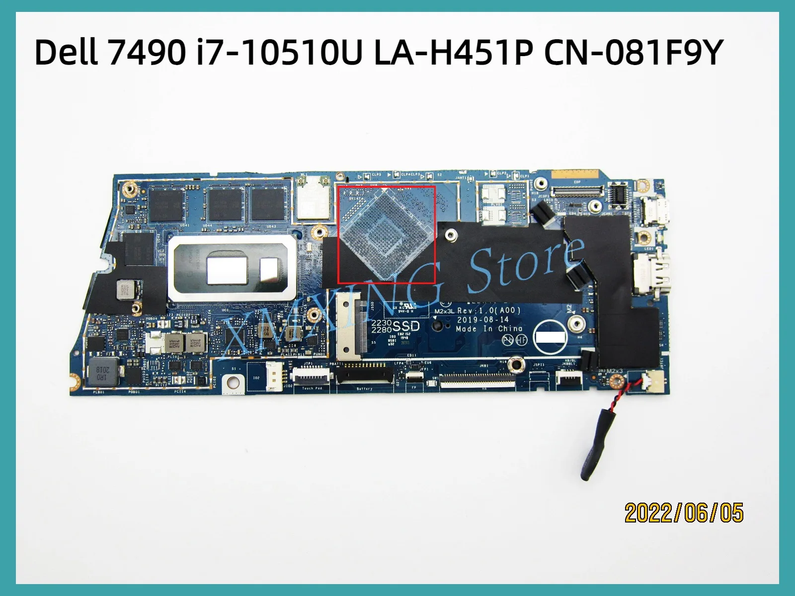 Материнская плата FULCOL для ноутбука DELL Inspiron 7490, фотосессия 100% дюйма, 1f089y 81F9Y, протестирована на
Материнская плата FULCOL для ноутбука DELL Inspiron 7490, фотосессия 100% дюйма, 1f089y 81F9Y, протестирована на
