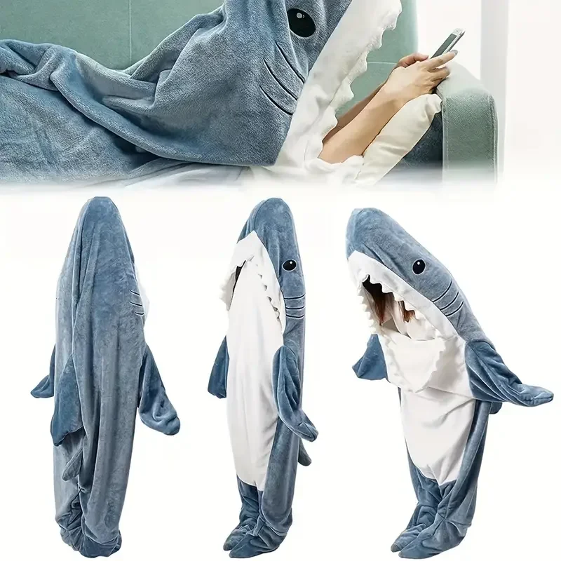 1pc Shark Blanket Adult Boys Girls Shark Blanket Wearable Shark Blanket Shark Sleeping Bag Christmas Gift
1pc Shark Blanket Adult Boys Girls Shark Blanket Wearable Shark Blanket Shark Sleeping Bag Christmas Gift