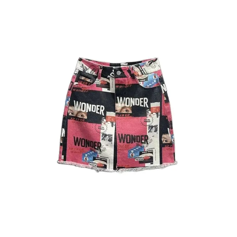 2023 Womens Fashion Summer Denim Skirt High Waist Mini Short Skirt Ladies A-Line Skirts Female Denim Skirt Color Print Skirts
2023 Womens Fashion Summer Denim Skirt High Waist Mini Short Skirt Ladies A-Line Skirts Female Denim Skirt Color Print Skirts
