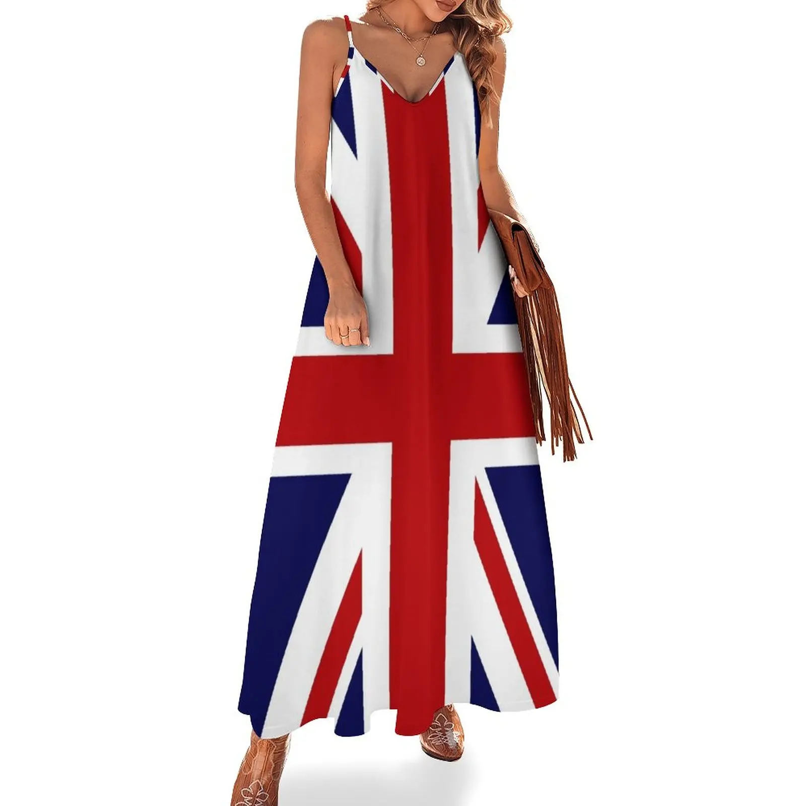

Union Jack Flag of the UK Sleeveless Dress birthday dress for women luxury 2024 dresses summer