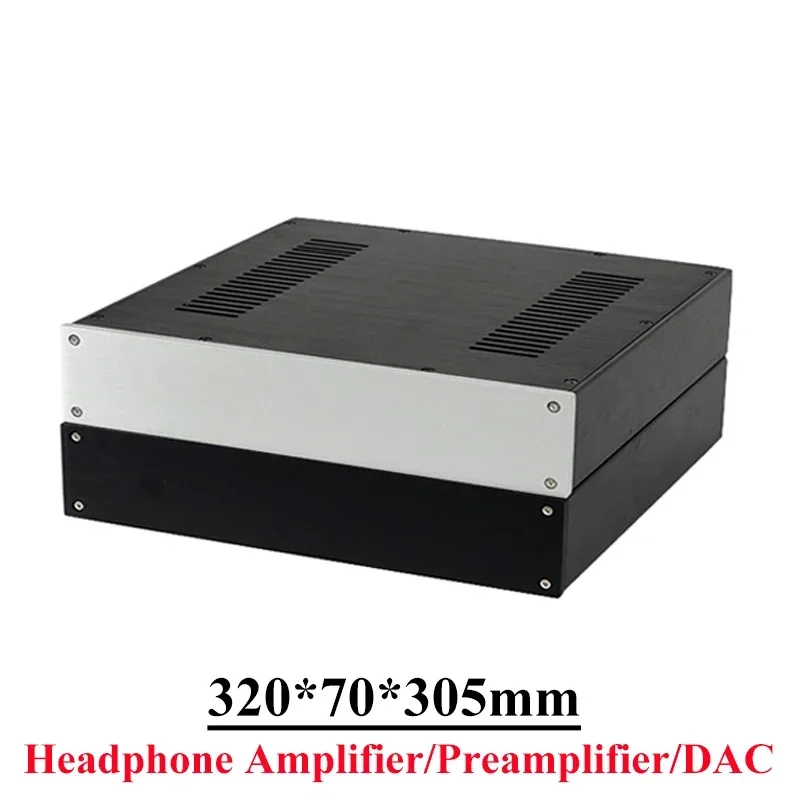320*70*305mm All Aluminum Headphone Amplifier Chassis Preamplifier DAC Decoder Enclosure Case Diy Audio Accessories
320*70*305mm All Aluminum Headphone Amplifier Chassis Preamplifier DAC Decoder Enclosure Case Diy Audio Accessories