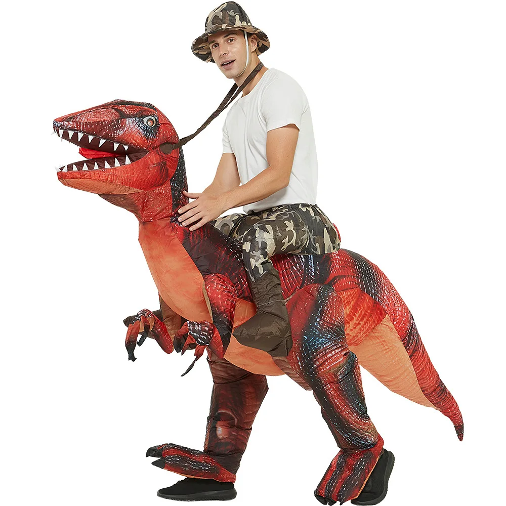 Halloween party cosplay props Raptor Cartoon Costume Upgraded fast moving Mascot Inflatable Dinosaur Animal mount For Adult
Halloween party cosplay props Raptor Cartoon Costume Upgraded fast moving Mascot Inflatable Dinosaur Animal mount For Adult