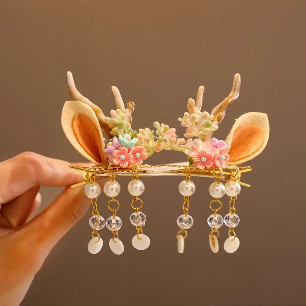 Han Clothes Accessories Ancient Style Hairpin Flower Duckbill Clip Hanfu HeadWear Tassel Deer Horn Shape Children Hair Clip
Han Clothes Accessories Ancient Style Hairpin Flower Duckbill Clip Hanfu HeadWear Tassel Deer Horn Shape Children Hair Clip