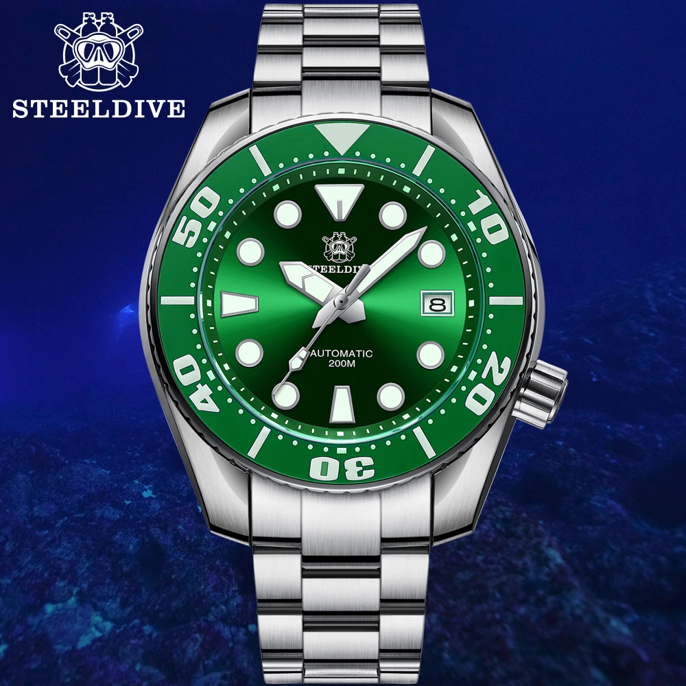 SD1971 New Arrival 2021 STEELDIVE Brand Men Wristwatch Ceramic Bezel Sapphire Glass Blue Luminous NH35 Automatic Dive Watch
SD1971 New Arrival 2021 STEELDIVE Brand Men Wristwatch Ceramic Bezel Sapphire Glass Blue Luminous NH35 Automatic Dive Watch