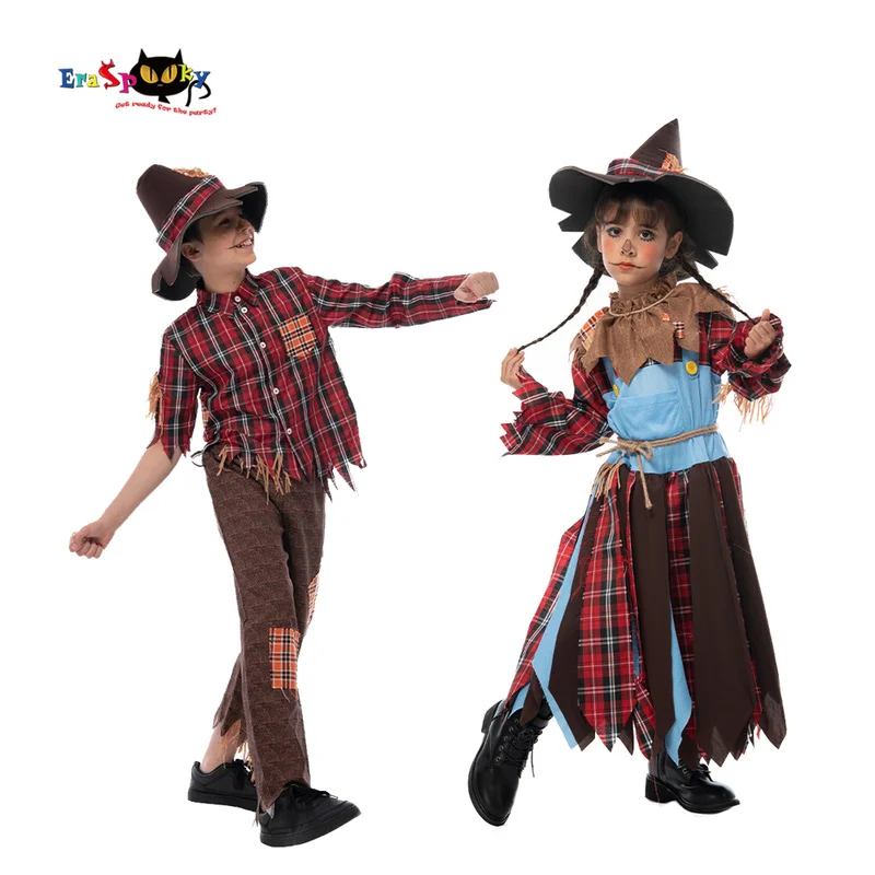 2022 Children Scarecrow Cosplay Costume Halloween Boys Girls Vintage Retro Red Plaid Shirt Carnival Easter Purim Fancy Dress
2022 Children Scarecrow Cosplay Costume Halloween Boys Girls Vintage Retro Red Plaid Shirt Carnival Easter Purim Fancy Dress