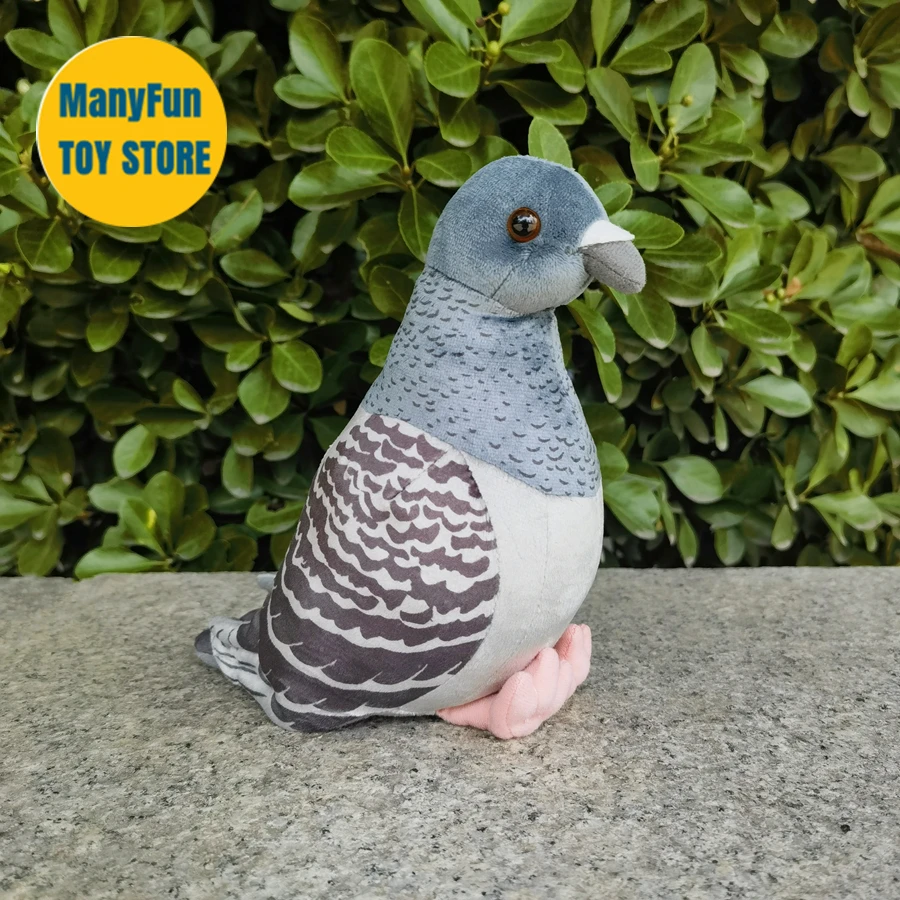 

Realistic Pigeon Plush Toys High Fidelity Anime Cute Plushie Peace Bird Lifelike Animals Simulation Stuffed Doll Kawai Toy Gifts