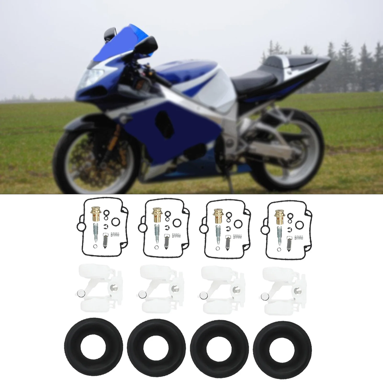 4PCS Fit For Mikuni BST36 FOR SUZUKI GSXR1100 Carburetor Repair Kit Float Diaphragm Motorcycle Equipments
4PCS Fit For Mikuni BST36 FOR SUZUKI GSXR1100 Carburetor Repair Kit Float Diaphragm Motorcycle Equipments