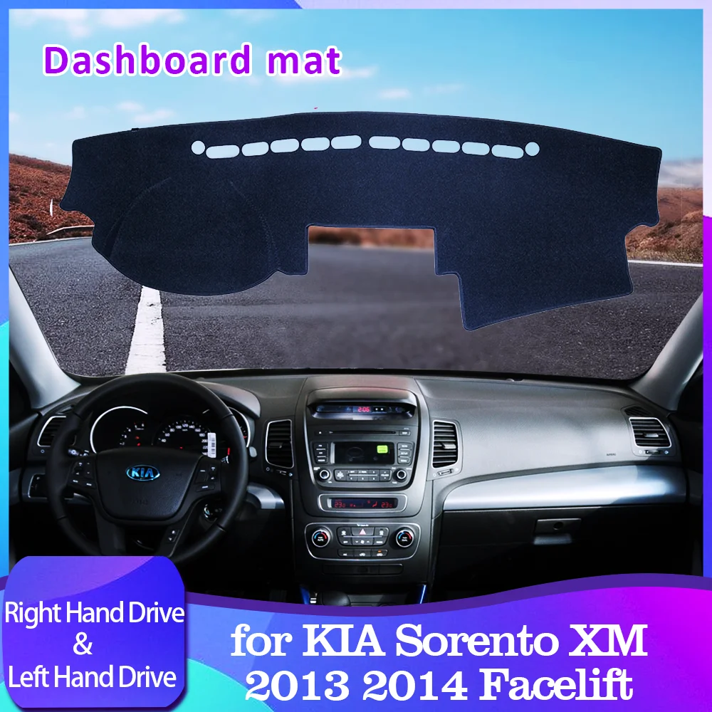 

for KIA Sorento XM 2013 2014 Facelift Dashboard Cover Pad Sunshade Dashmat Liner Caerpet Anti-Slip Carpet Car Rug Accessories