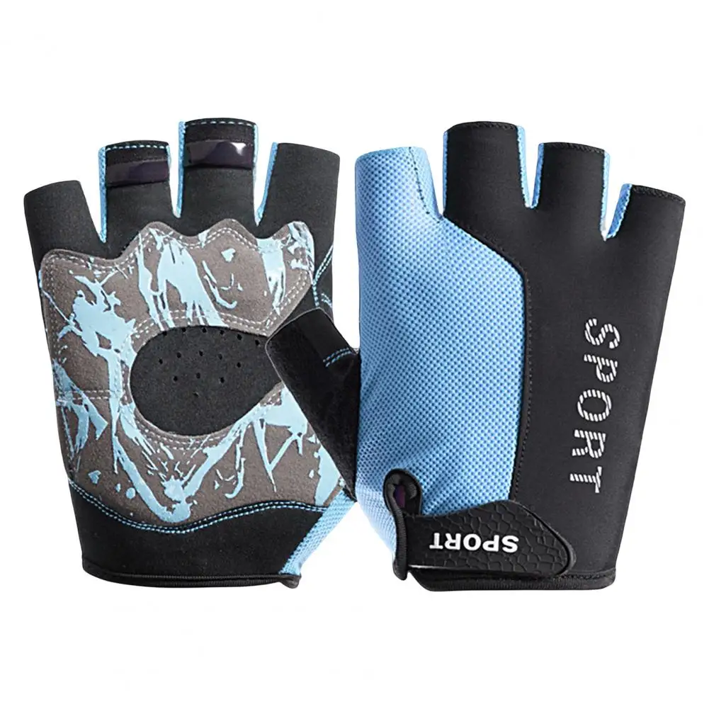 Sports Gloves 1 Pair Useful Comfortable Durable Half Finger Padded Palm Gloves for Exercise
Sports Gloves 1 Pair Useful Comfortable Durable Half Finger Padded Palm Gloves for Exercise