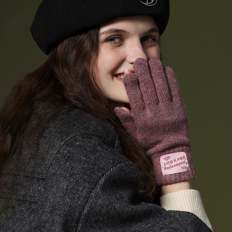 Full-Finger Gloves Winter Autumn Warm Thick Women Gloves Unisex Knitted Full Solid Fashion Thicken Mittens Sport Outdoor Gloves
Full-Finger Gloves Winter Autumn Warm Thick Women Gloves Unisex Knitted Full Solid Fashion Thicken Mittens Sport Outdoor Gloves