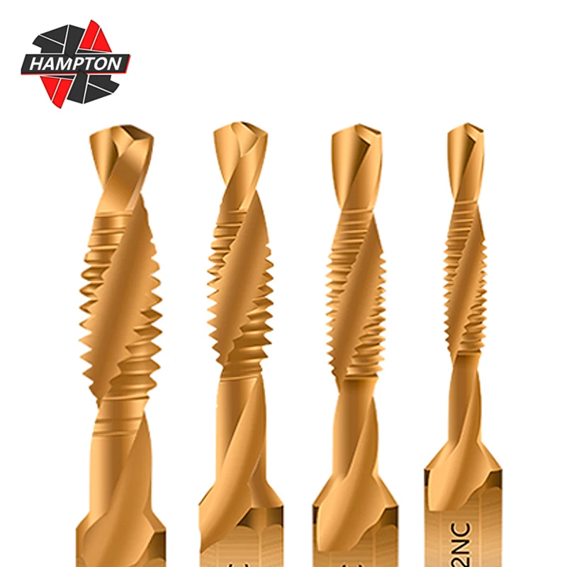 Hex Shank HSS Screw Thread NC Standard Tap Drill Bit Screw Machine Compound 6-32 8-32 10-32 10-24 12-24 1/4-20NC Thread Tap
Hex Shank HSS Screw Thread NC Standard Tap Drill Bit Screw Machine Compound 6-32 8-32 10-32 10-24 12-24 1/4-20NC Thread Tap