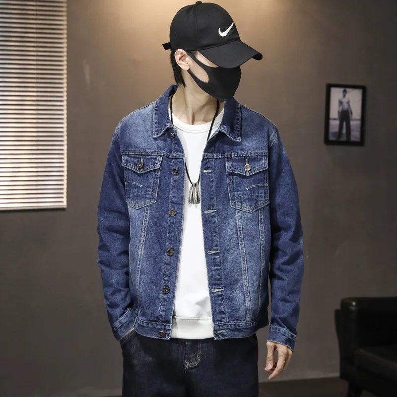 Cowboy Men's Loose Casual Jacket Korean Men's Thin Tooling Retro Men's Jacket Spring and Autumn
Cowboy Men's Loose Casual Jacket Korean Men's Thin Tooling Retro Men's Jacket Spring and Autumn