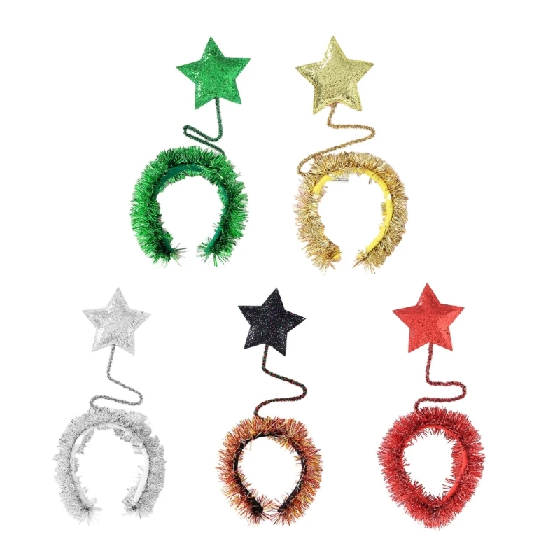 Sequins Tinsel Star Shape Headband Lovely Hair Hoop Xmas Performances Headpiece Festival Presents for Couple Child
Sequins Tinsel Star Shape Headband Lovely Hair Hoop Xmas Performances Headpiece Festival Presents for Couple Child