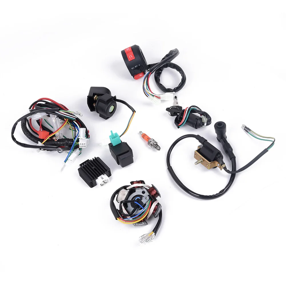 Top Notch Mini ATV Wiring Harness CDI Stator 6 Coil Pole Ignition Set Suitable for Chinese Electric Start Quads
Top Notch Mini ATV Wiring Harness CDI Stator 6 Coil Pole Ignition Set Suitable for Chinese Electric Start Quads