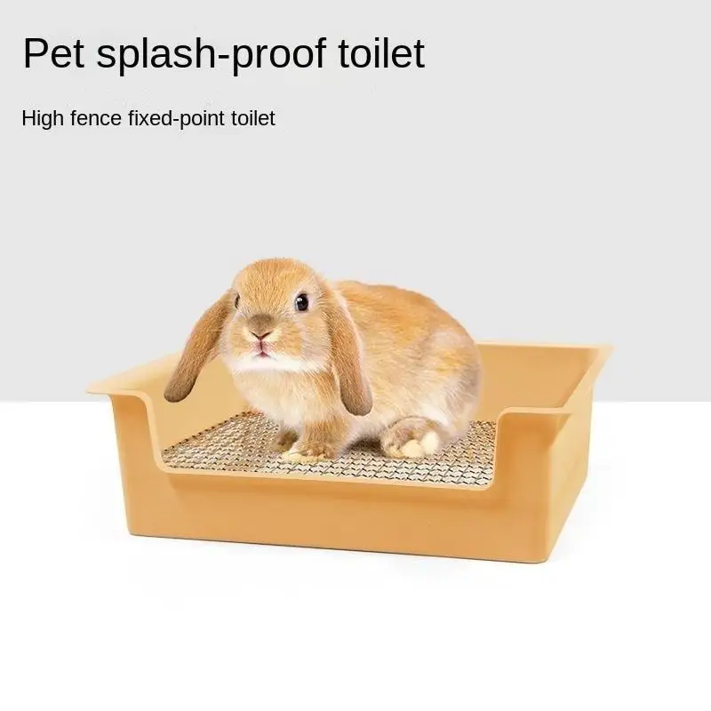 

Small Pet Supplies Toilet Antiturnover Litter Box Trainer Corner bathroom Pet Cleaning Supplies For Rabbit Chinchilla Guinea Pig