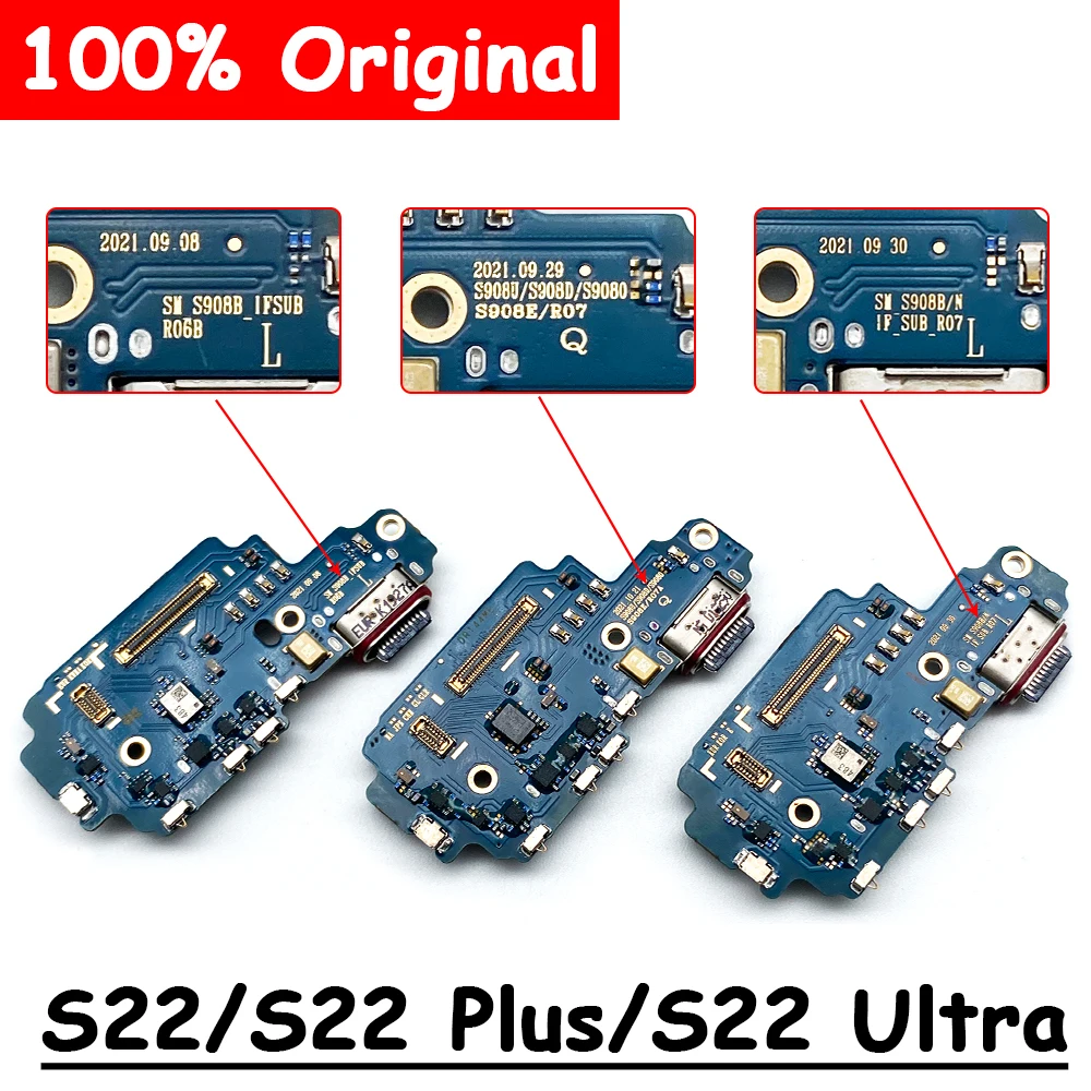 Original USB Charging Plate Connector Board Flex Cable With Mic Microphone For Samsung S22 Plus S22 Ultra S908B S908U S901B
Original USB Charging Plate Connector Board Flex Cable With Mic Microphone For Samsung S22 Plus S22 Ultra S908B S908U S901B