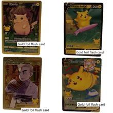 Pokémon Plastic Gold Foil V/Vmax Spanish Energy Flash Card Pikachu Rare Collection Fighting Training Card Children's Toy Gift
Pokémon Plastic Gold Foil V/Vmax Spanish Energy Flash Card Pikachu Rare Collection Fighting Training Card Children's Toy Gift