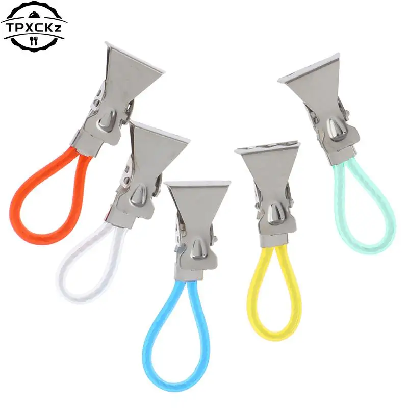 

5/8pcs Household Tea Towel Hanging Clips Clip On Hooks Loops Hand Towel Hangers Hanging Clothes Pegs Kitchen Bathroom Organizer
