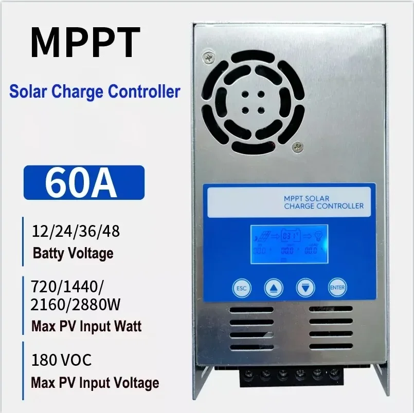 Newly MPPT 40A 12V 24V 36V 48V AUTO solar panel charge controller Solar Panel Regulator with LCD Display
Newly MPPT 40A 12V 24V 36V 48V AUTO solar panel charge controller Solar Panel Regulator with LCD Display