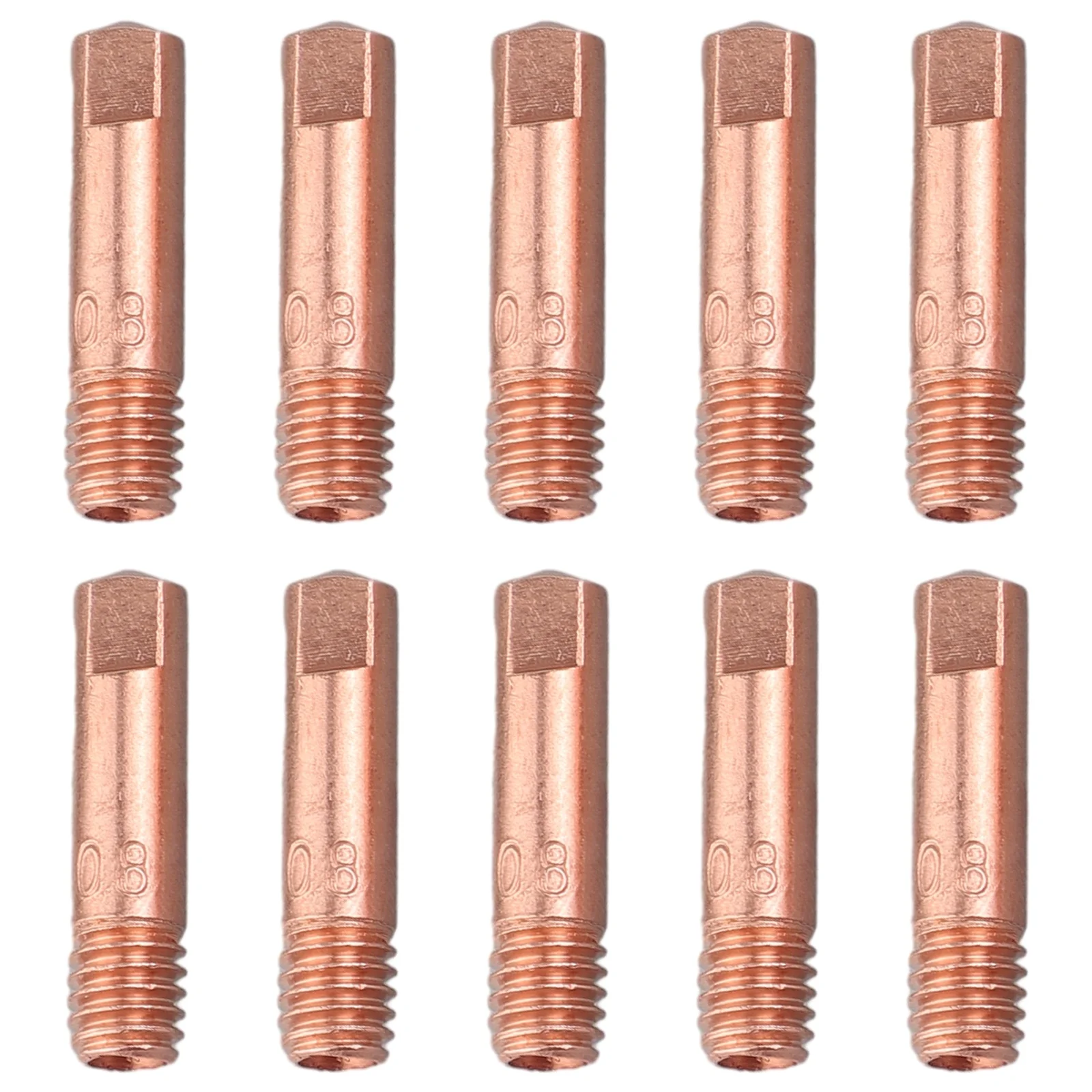 

10pcs MB-15AK MIG/MAG M6 Welding Torch Tips Holder Gas Nozzle Welding Tool Replacement Accessories 0.8/1.0/1.2mm