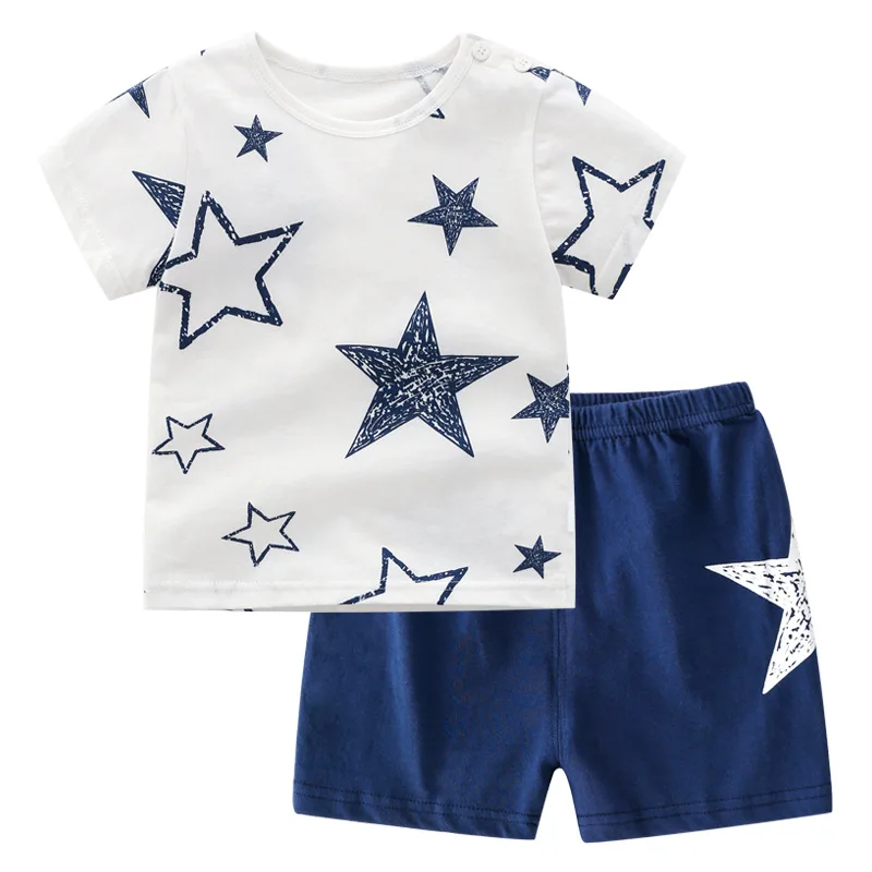 ZWY1573 New products children suit girl summer wear Boy baby Short sleeve + pants Boys' clothes Foreign style Korean version
ZWY1573 New products children suit girl summer wear Boy baby Short sleeve + pants Boys' clothes Foreign style Korean version