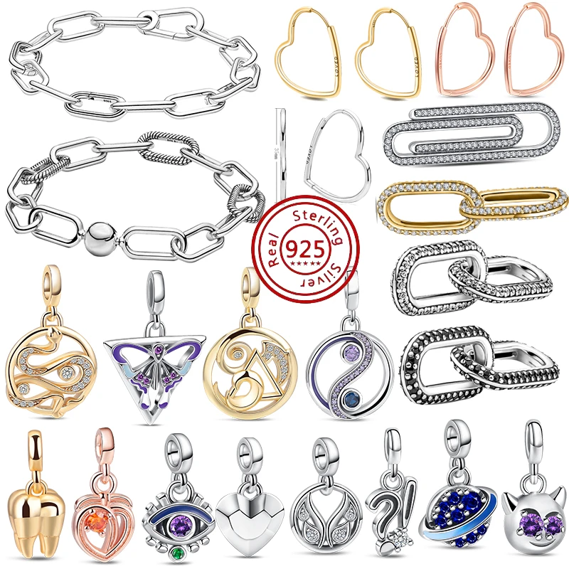 2024 New ME Mini Dangle 925 Silver Fit Original Pandora Bracelet Pave Link Tooth Wings Peach Devil Planet Charms DIY Jewelry
2024 New ME Mini Dangle 925 Silver Fit Original Pandora Bracelet Pave Link Tooth Wings Peach Devil Planet Charms DIY Jewelry