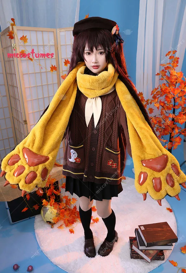 Hu Tao Derivative Kawaii Plush Scarf with Cat Paws Design Long Scarf Furry Wrap Shawl
Hu Tao Derivative Kawaii Plush Scarf with Cat Paws Design Long Scarf Furry Wrap Shawl