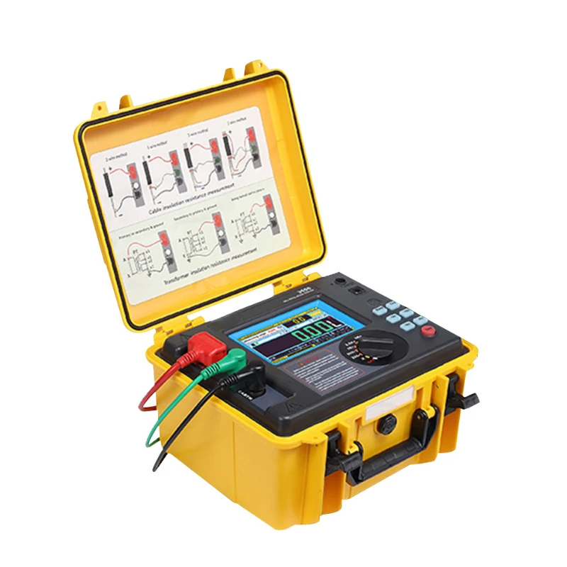 3500B maximum short-circuit current 5mA 10KV high voltage digital display insulation resistance tester
3500B maximum short-circuit current 5mA 10KV high voltage digital display insulation resistance tester