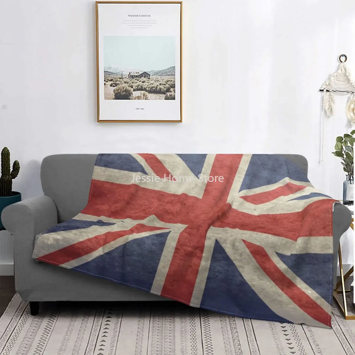 

Union UK Flag Blankets Flannel Winter Kingdom Country United Multifunction Super Soft Throw Blanket for Home Bedroom Bedspread